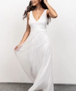 BB Custom Geneva Sparkle Gown | White