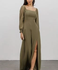 BB Custom Dresses Giselle Maxi Dress | Dusty Olive