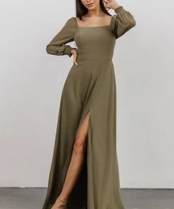 BB Custom Dresses Giselle Maxi Dress | Dusty Olive