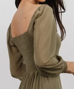 BB Custom Dresses Giselle Maxi Dress | Dusty Olive