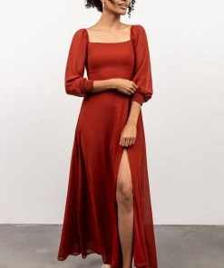 BB Custom Giselle Maxi Dress | Rust