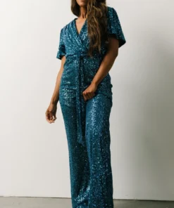 RR Shop By Style Glasgow Sequin Jumpsuit | French Blue 12 RR Shop By Style Glasgow Sequin Jumpsuit | French Blue