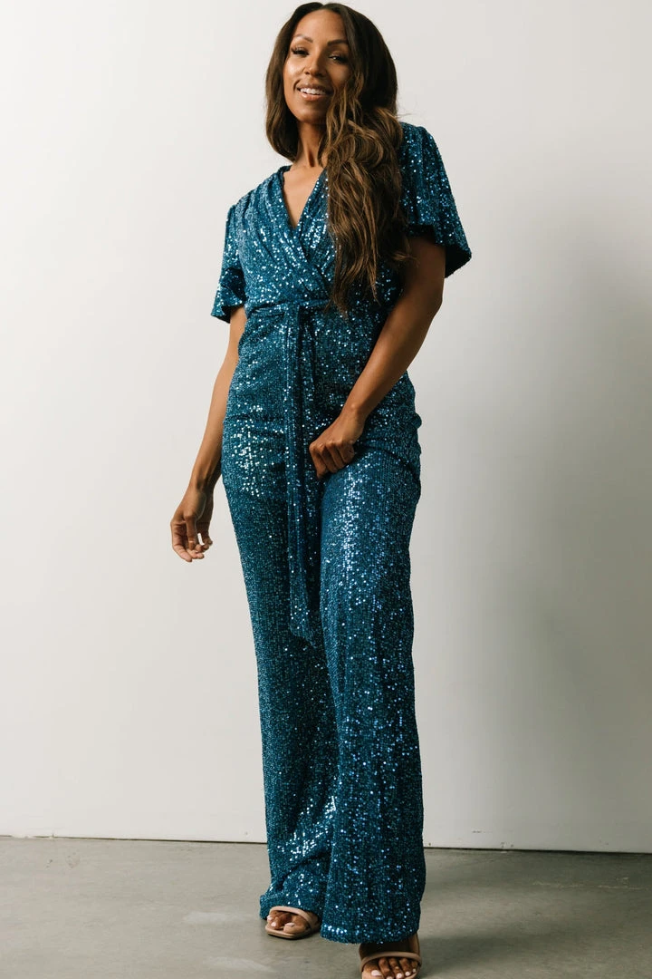 RR Shop By Style Glasgow Sequin Jumpsuit | French Blue 5 RR Shop By Style Glasgow Sequin Jumpsuit | French Blue