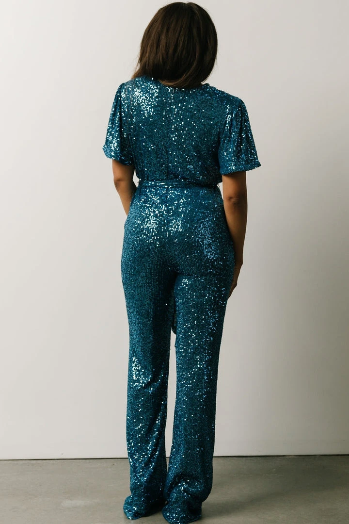 RR Shop By Style Glasgow Sequin Jumpsuit | French Blue 4 RR Shop By Style Glasgow Sequin Jumpsuit | French Blue