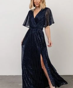 BB Custom Dresses Grace Sparkle Gown | Navy