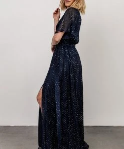 BB Custom Dresses Grace Sparkle Gown | Navy