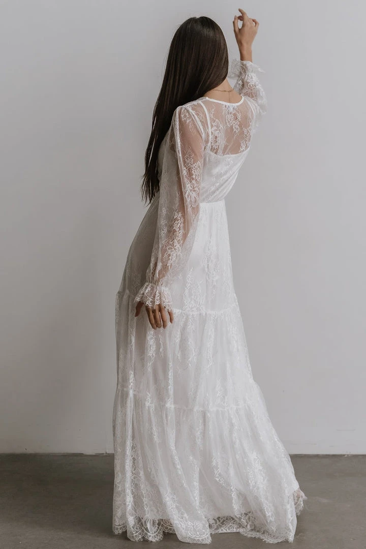 BB Custom Dresses Gypsy Lace Maxi Dress | White 5 BB Custom Dresses Gypsy Lace Maxi Dress | White