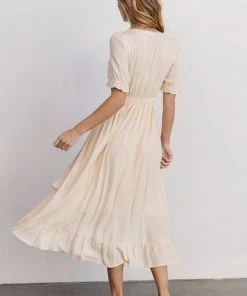 POL Dresses Hannah Midi Dress | Ivory