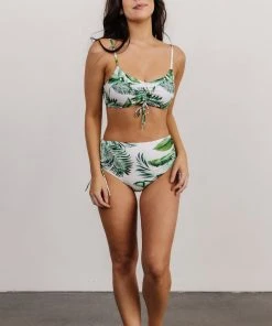 BJB Swim Haven Bikini Top | Green Floral