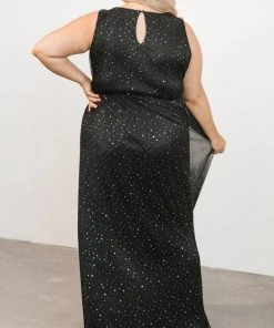 BB Custom Helen Tank Sparkle Gown | Black Dresses