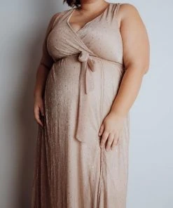 BB Custom Dresses Helen Tank Sparkle Gown | Champagne