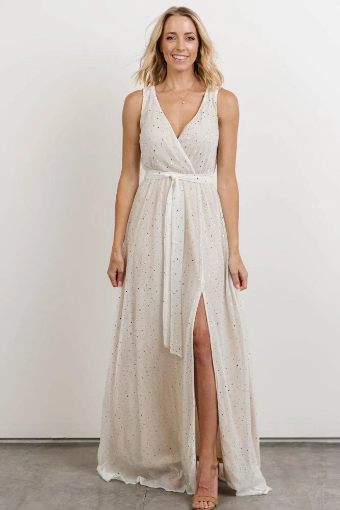 BB Custom Dresses Helen Tank Sparkle Gown | White 2 BB Custom Dresses Helen Tank Sparkle Gown | White