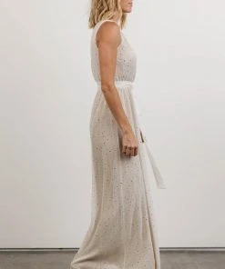 BB Custom Dresses Helen Tank Sparkle Gown | White 9 BB Custom Dresses Helen Tank Sparkle Gown | White