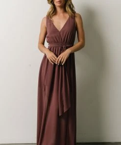 BB Custom Hera Maxi Dress | Vintage Plum