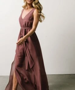BB Custom Hera Maxi Dress | Vintage Plum