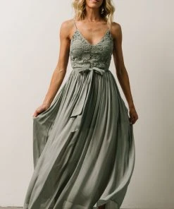 DD Imogene Lace Maxi Dress | Slate Grey Dresses