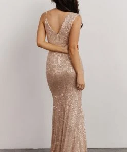 RR Isla Sequin Gown | Champagne Dresses