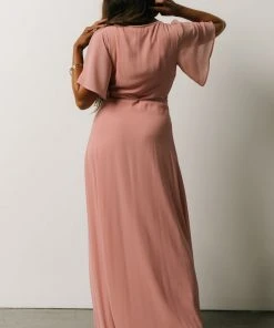 BB Custom Ivy Wrap Maxi Dress | Blush Dresses