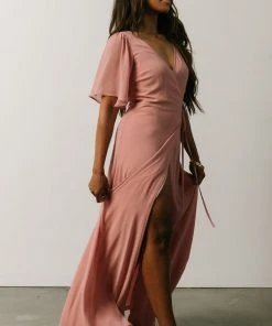 BB Custom Ivy Wrap Maxi Dress | Blush Dresses