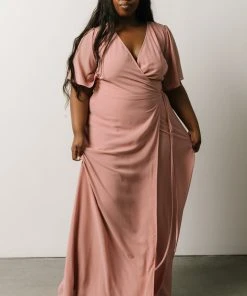 BB Custom Ivy Wrap Maxi Dress | Blush Dresses