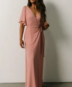 BB Custom Ivy Wrap Maxi Dress | Blush Dresses