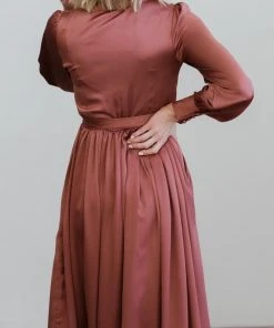 BB Custom Jenna Maxi Dress | Dark Mauve