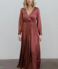 BB Custom Jenna Maxi Dress | Dark Mauve