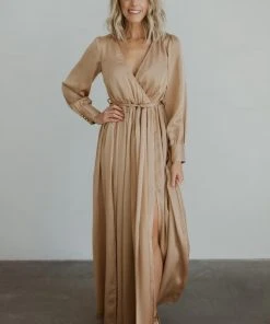 BB Custom Dresses Jenna Maxi Dress | Gold