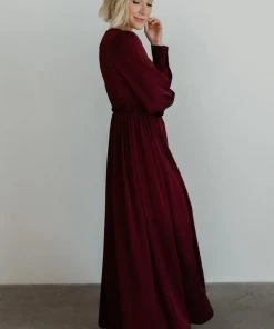 BB Custom Jenna Maxi Dress | Merlot Dresses