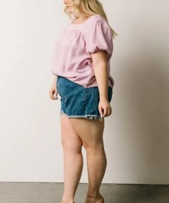 HAY Vacation Jennica Square Neck Top | Lilac