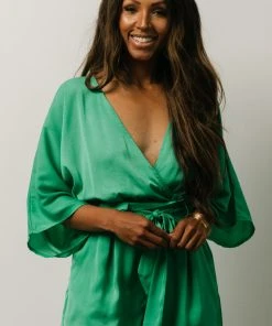 DD Joan Romper | Kelly Green Vacation