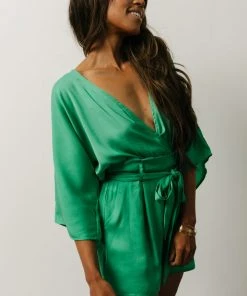 DD Joan Romper | Kelly Green Vacation