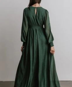 RR Dresses Juliette Shimmer Maxi Dress | Green