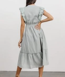 IL Dresses Kaitlyn Pintuck Dress | Light Sage