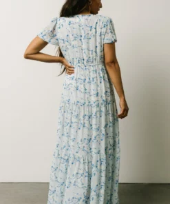 Maxi Dresses Karina Tiered Maxi Dress | Blue Paisley 15 Maxi Dresses Karina Tiered Maxi Dress | Blue Paisley