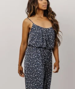 GIL Karissa Jumpsuit | Navy + Multi Floral