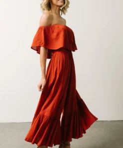 DD Karma Wide Leg Jumpsuit | Rust