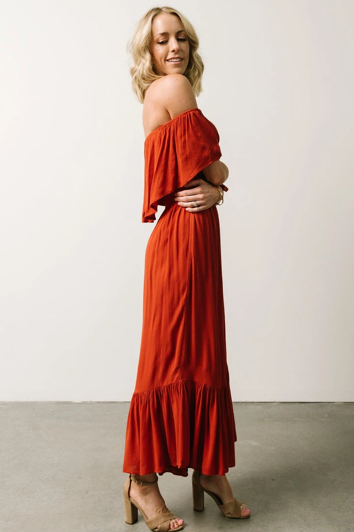 DD Karma Wide Leg Jumpsuit | Rust 3 DD Karma Wide Leg Jumpsuit | Rust