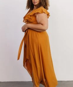 BB Custom Katya Ruffle Maxi Dress | Amber Dresses