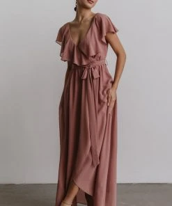 BB Custom Katya Ruffle Maxi Dress | Dusty Pink Dresses 11 BB Custom Katya Ruffle Maxi Dress | Dusty Pink Dresses