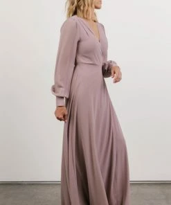 Soi Kelsey Wrap Dress | Dusty Lilac