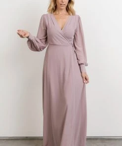 Soi Kelsey Wrap Dress | Dusty Lilac