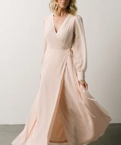 Soi Dresses Kelsey Wrap Dress | Light Peach
