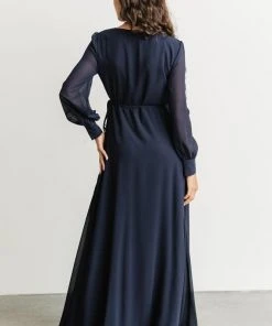 Soi Kelsey Wrap Dress | Navy Dresses