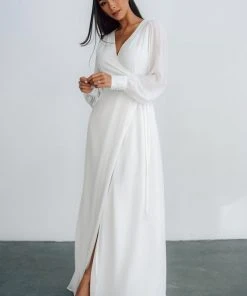 Soi Kelsey Wrap Dress | Off White Dresses