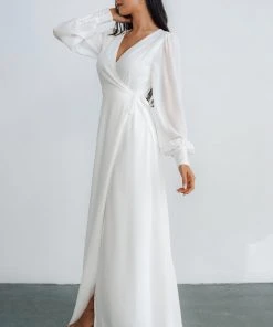 Soi Kelsey Wrap Dress | Off White Dresses