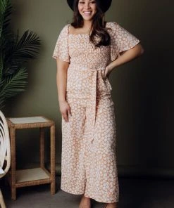 HAY Kendall Floral Jumpsuit | Coral