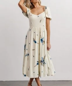 SL Kenna Midi Dress | Honeydew Floral Print