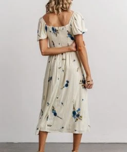SL Kenna Midi Dress | Honeydew Floral Print