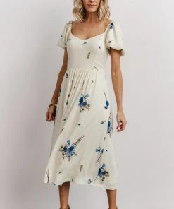 SL Kenna Midi Dress | Honeydew Floral Print